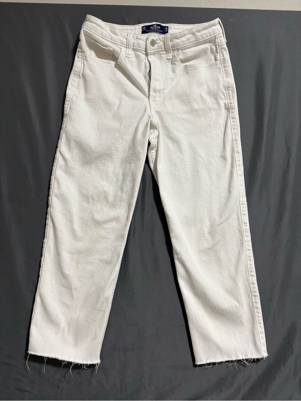 Hollister Off-White High-Rise Jeans